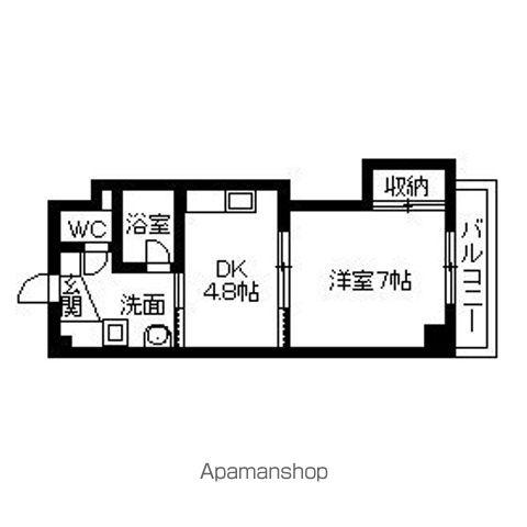 フォーレスト泉(1DK/3階)の間取り写真
