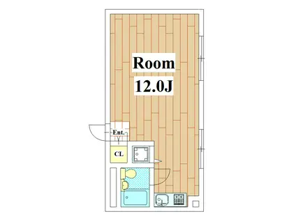 メゾンモリ(ワンルーム/1階)の間取り写真