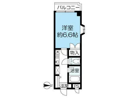 レジデンス武庫之荘(1K/2階)の間取り写真