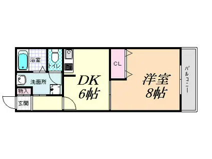ハイツ31(1DK/1階)の間取り写真
