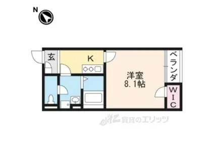 レオネクスト北沢(1K/2階)の間取り写真