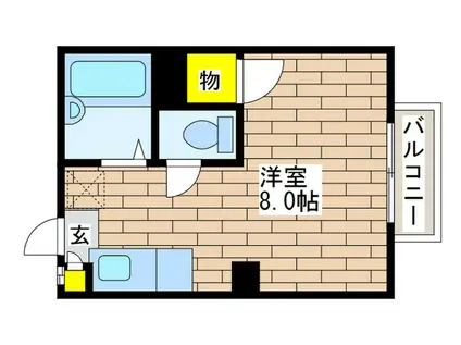 ミュー高幡(ワンルーム/1階)の間取り写真