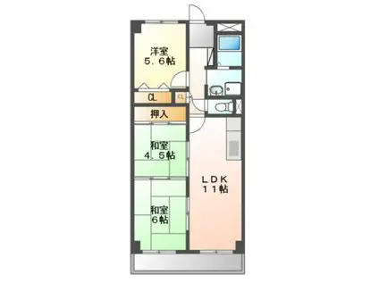 メイヒルズハイム ホームメイト吹田店専任(3LDK/7階)の間取り写真