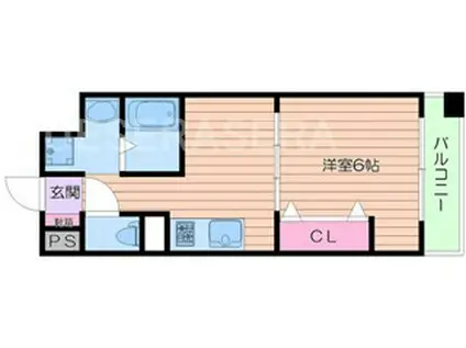 第18関根マンション(1DK/5階)の間取り写真