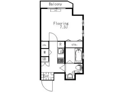 CASA MISAKICHO(1K/5階)の間取り写真
