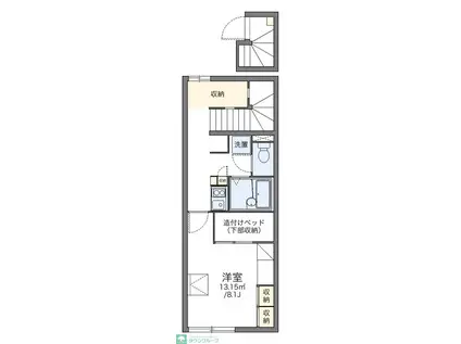 レオパレスエーレIII(1K/2階)の間取り写真