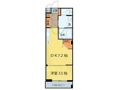 Mステイブル5番館(1DK/3階)の間取り写真
