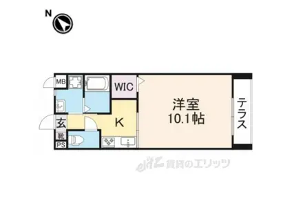 プリマヴェーラ2(1K/2階)の間取り写真