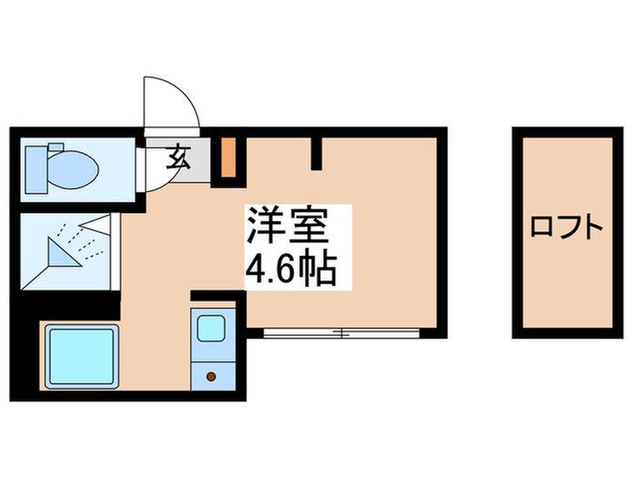 CRESTA松陰(ワンルーム/3階)の間取り写真