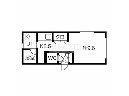 SOLEIL LEVANT(1K/3階)の間取り写真