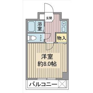 YOUNGVILLAGE2(1K/1階)の間取り写真