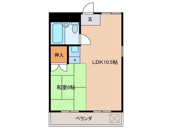 スペースイン金山(2DK/3階)の間取り写真