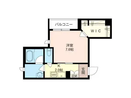 PINO LILLA 六義園(1K/1階)の間取り写真