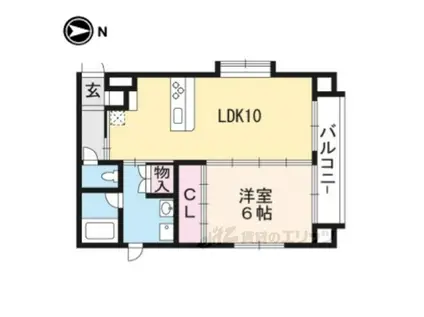 SAWARABI KITAYAMA(1LDK/3階)の間取り写真