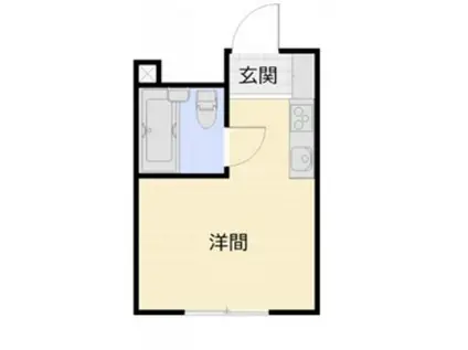 ポルシェ相模原(ワンルーム/1階)の間取り写真