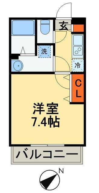 リブリ・RYJI(1K/1階)の間取り写真