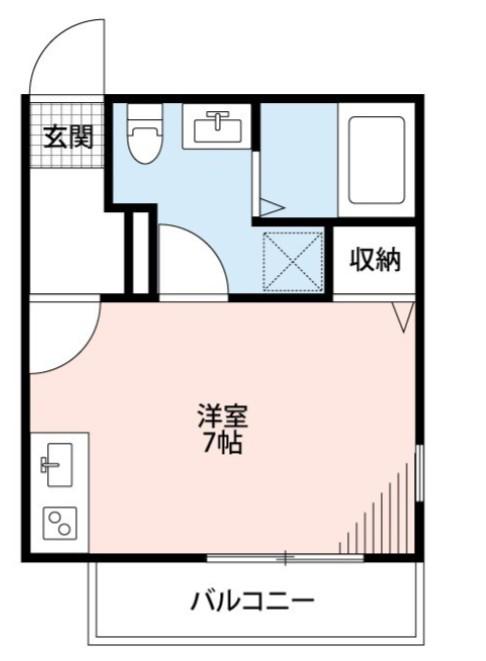 PRECIOUS EARTH逆井(1K/1階)の間取り写真