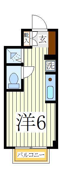 PALETTE柏(ワンルーム/3階)の間取り写真