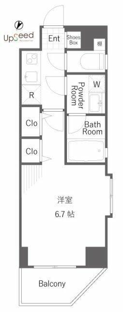 AXAS XEBEC秋葉原(1K/4階)の間取り写真