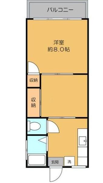 メゾン錦糸町(2K/5階)の間取り写真