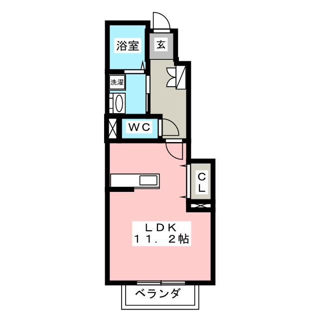 サン フィット2(ワンルーム/1階)の間取り写真