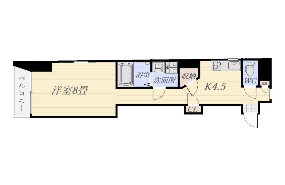 LIFE PLUS(1K/5階)の間取り写真