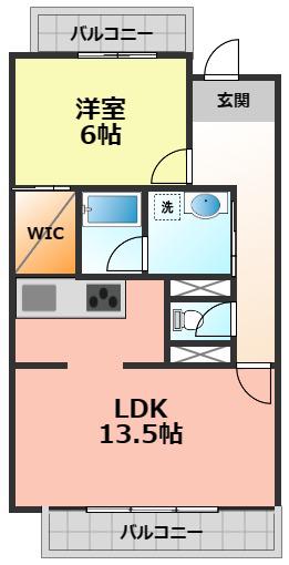 JR東海交通事業城北線 比良駅(愛知) 徒歩14分 4階建 築21年(1LDK/2階)の間取り写真