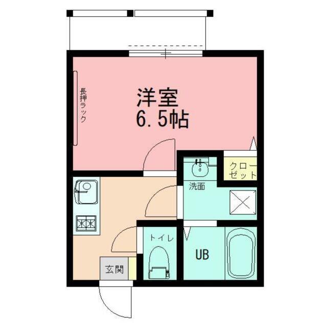 PRIMO橋本(1K/2階)の間取り写真