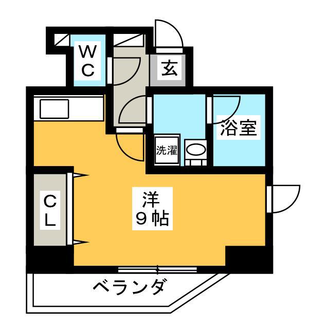 PLACE MARSA(ワンルーム/7階)の間取り写真