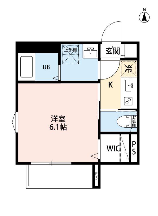 ROBOT HOME 西大宮V(1K/2階)の間取り写真