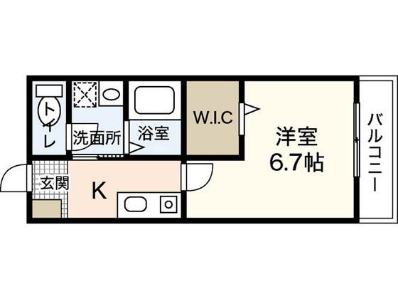 I JIGOZEN(1K/2階)の間取り写真