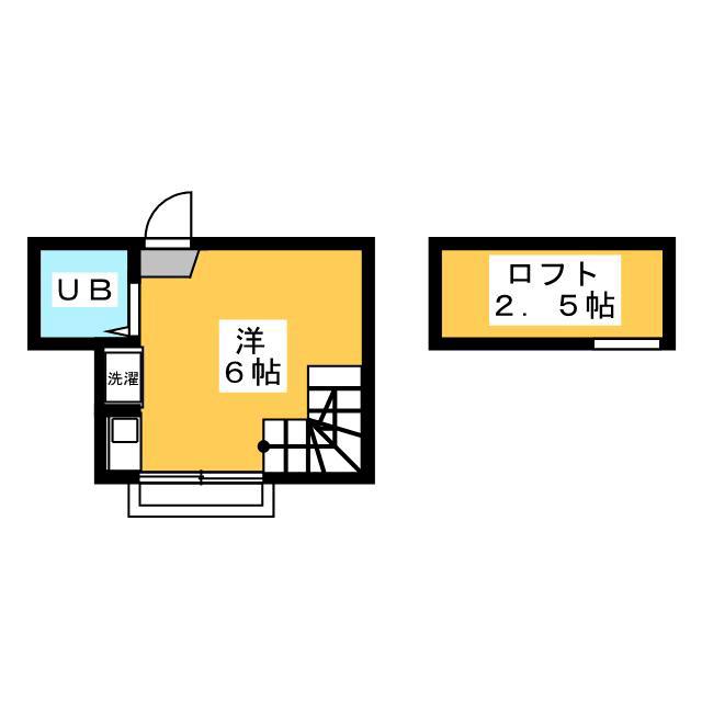 ライフピア東伏見(ワンルーム/1階)の間取り写真