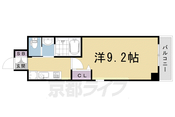 KOKEN BUILDING(1K/3階)の間取り写真