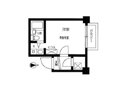 フォート子安(ワンルーム/3階)の間取り写真