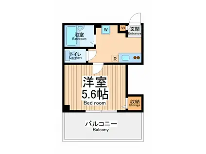サクセスマンション(1K/3階)の間取り写真