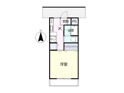 SAKURA(1K/2階)の間取り写真