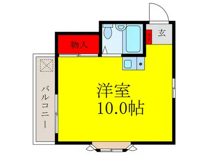 ロイヤルキャビン(ワンルーム/3階)の間取り写真