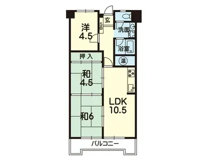 ハウベスト本荘 709号(3LDK/7階)の間取り写真