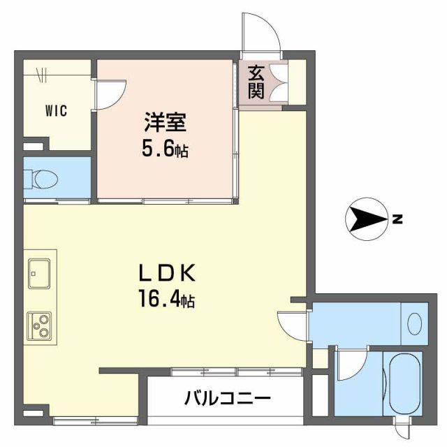 アランチアMK(1LDK/2階)の間取り写真