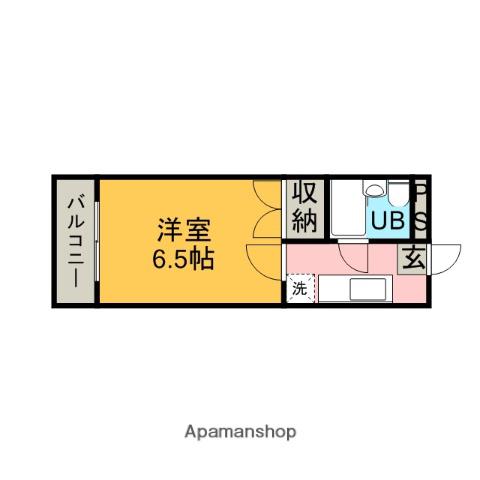 グレイスセントラルM(1K/2階)の間取り写真