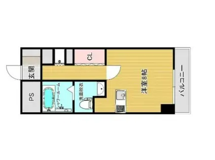 エクセレント高津(1K/3階)の間取り写真