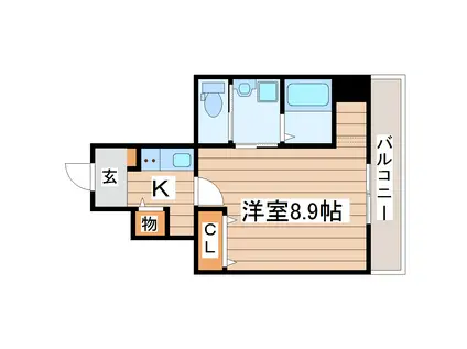 リトスメラン上杉(1K/1階)の間取り写真