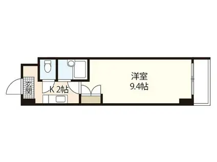 WING STK(1K/1階)の間取り写真