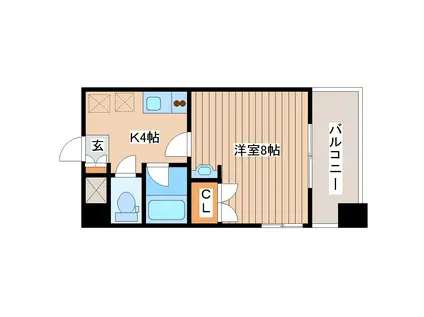 エミネンスフィオーレ(1K/3階)の間取り写真