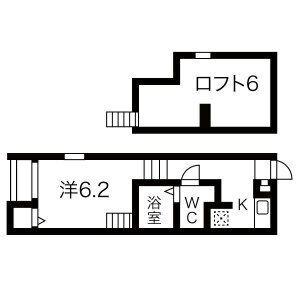 CIELO AZUL YADA(1K/1階)の間取り写真