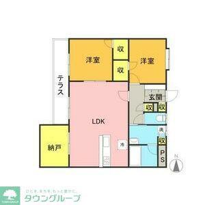 BRAST城西(2SLDK/3階)の間取り写真