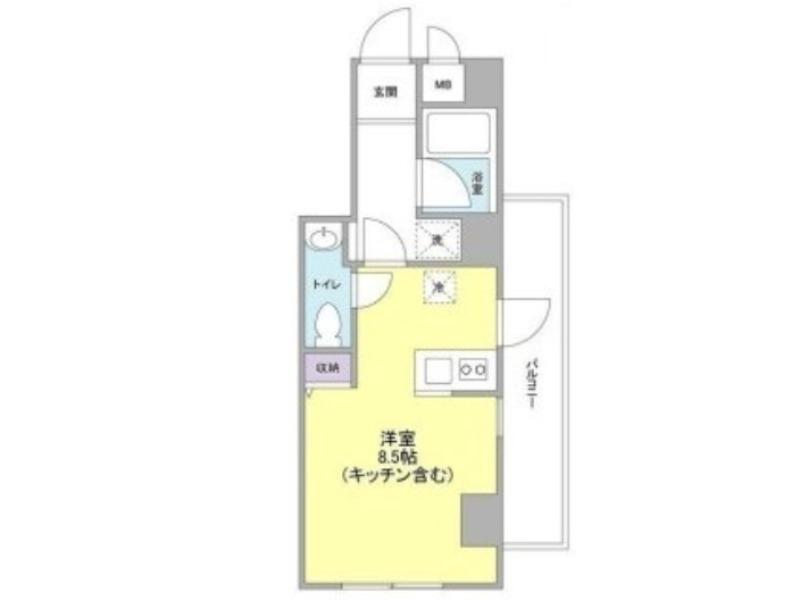 STELLA SENDAIZAKA(ワンルーム/7階)の間取り写真