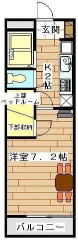 レオパレス西本郷(1K/3階)の間取り写真