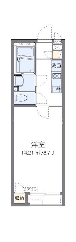 相鉄いずみ野線 弥生台駅 徒歩10分 2階建 築9年(1K/1階)の間取り写真