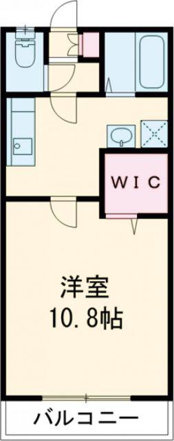 JR久大本線 御井駅 徒歩20分 3階建 築22年(1K/3階)の間取り写真